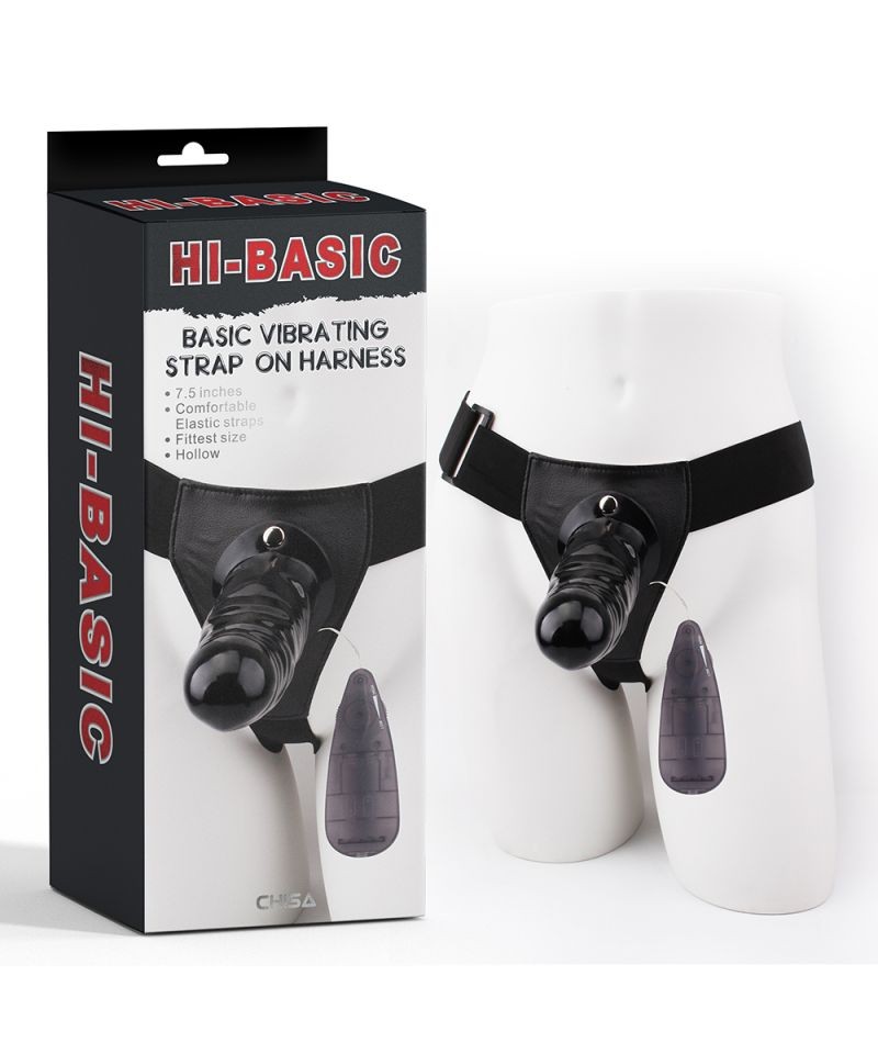  Vibrating Strap-on Harness black CN 134030302 